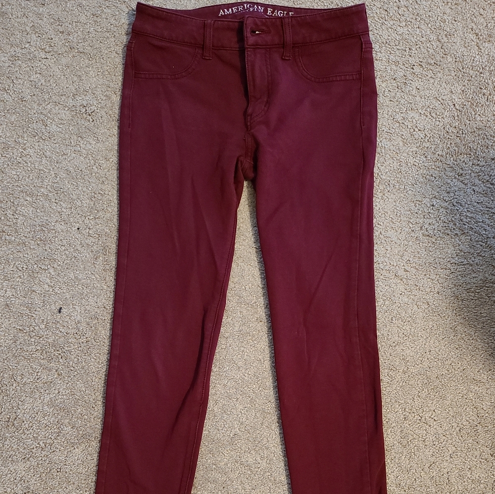 Burgundy Extra Long Leggings